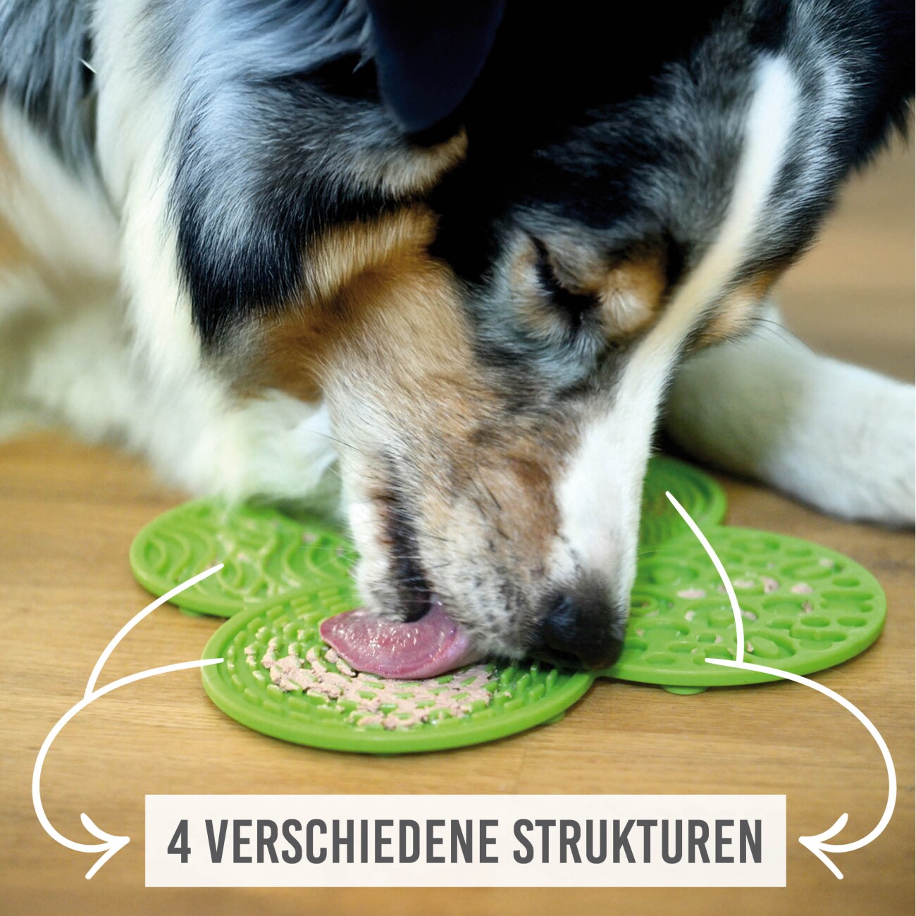 KaraLuna Hunde Leckmatte lebensmittelecht I Mit Saugnapf & Spachtel
