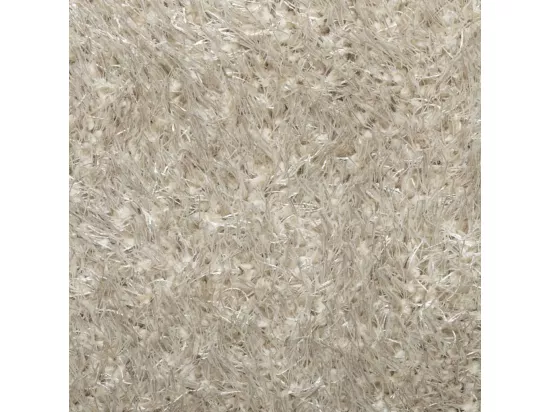 Tapis à poils longs aspect brillant beige ø 120 cm