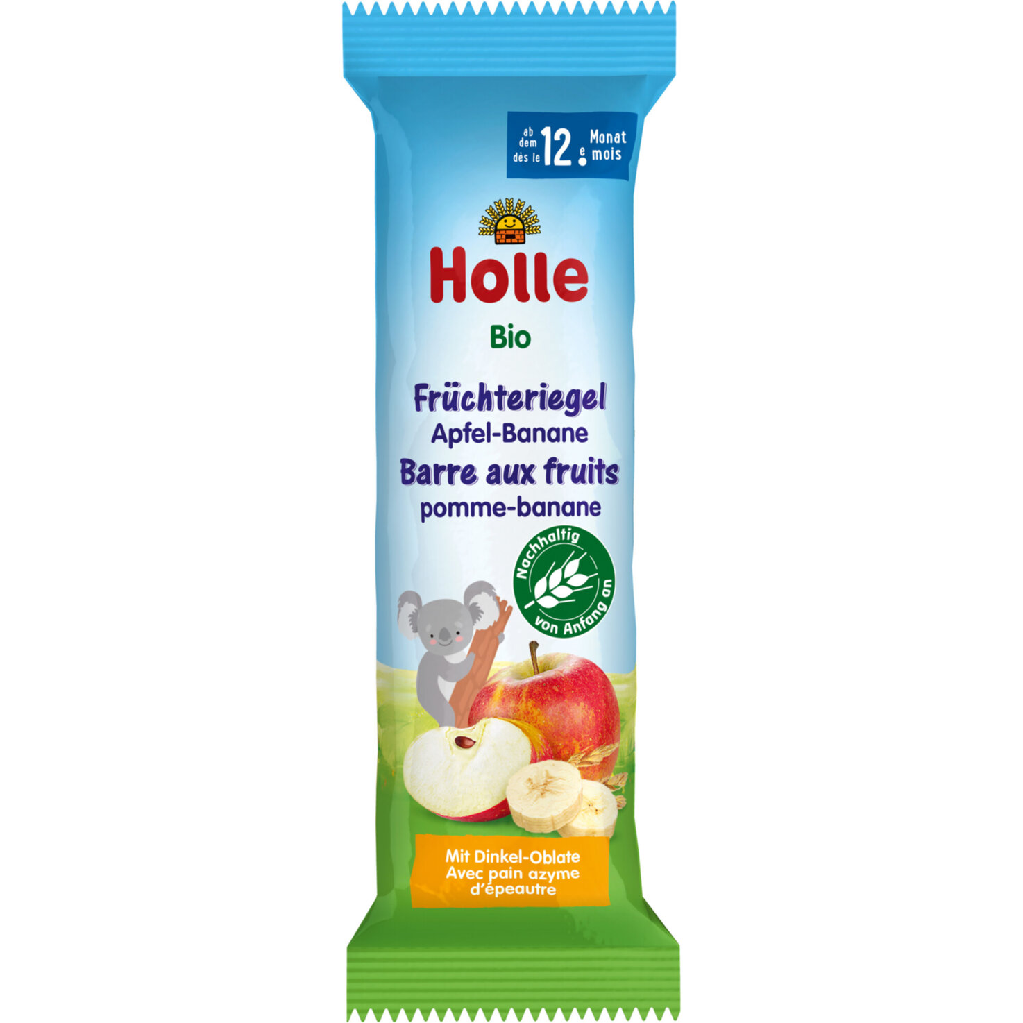 Holle Bio Früchteriegel Apfel & Banane 12+ Monate