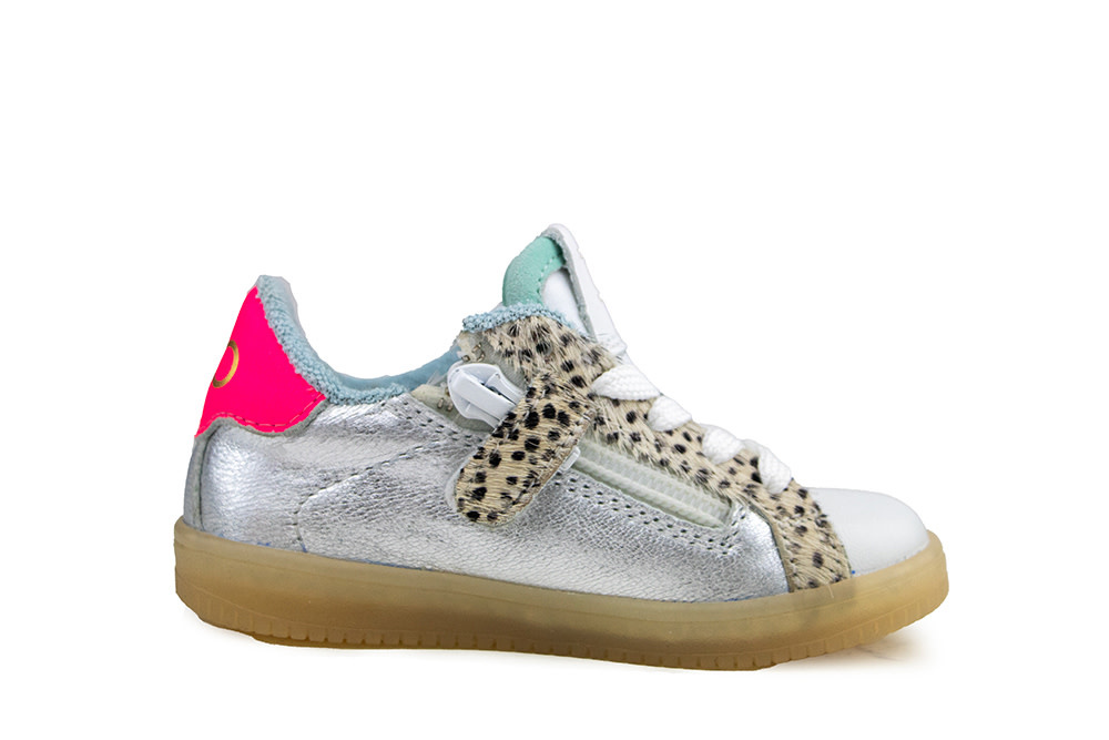 Pinocchio Sneaker Zilver Combi