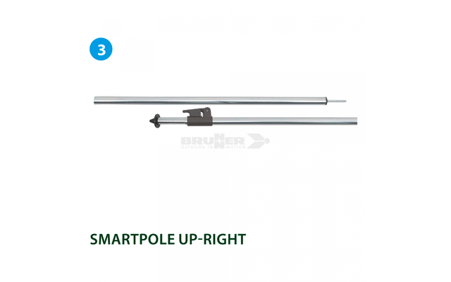 Brunner Alu Smartpole Aufstellstab 110-200 cm