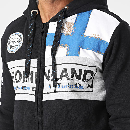 Sweat Zippé Capuche Flyer Noir