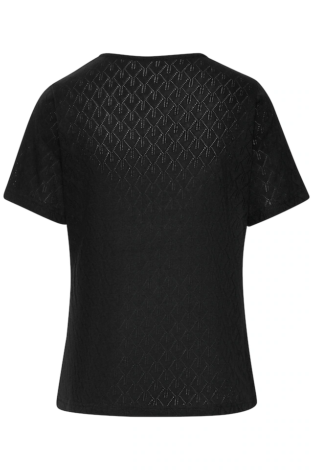 Vivance Kurzarmshirt »mit modischem Ajour-Muster« aus weicher Baumwoll-Qualität