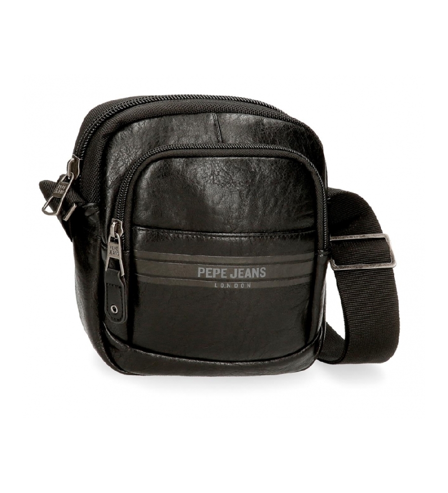 Bolsa de ombro pequena Horley da Pepe Jeans, preta.