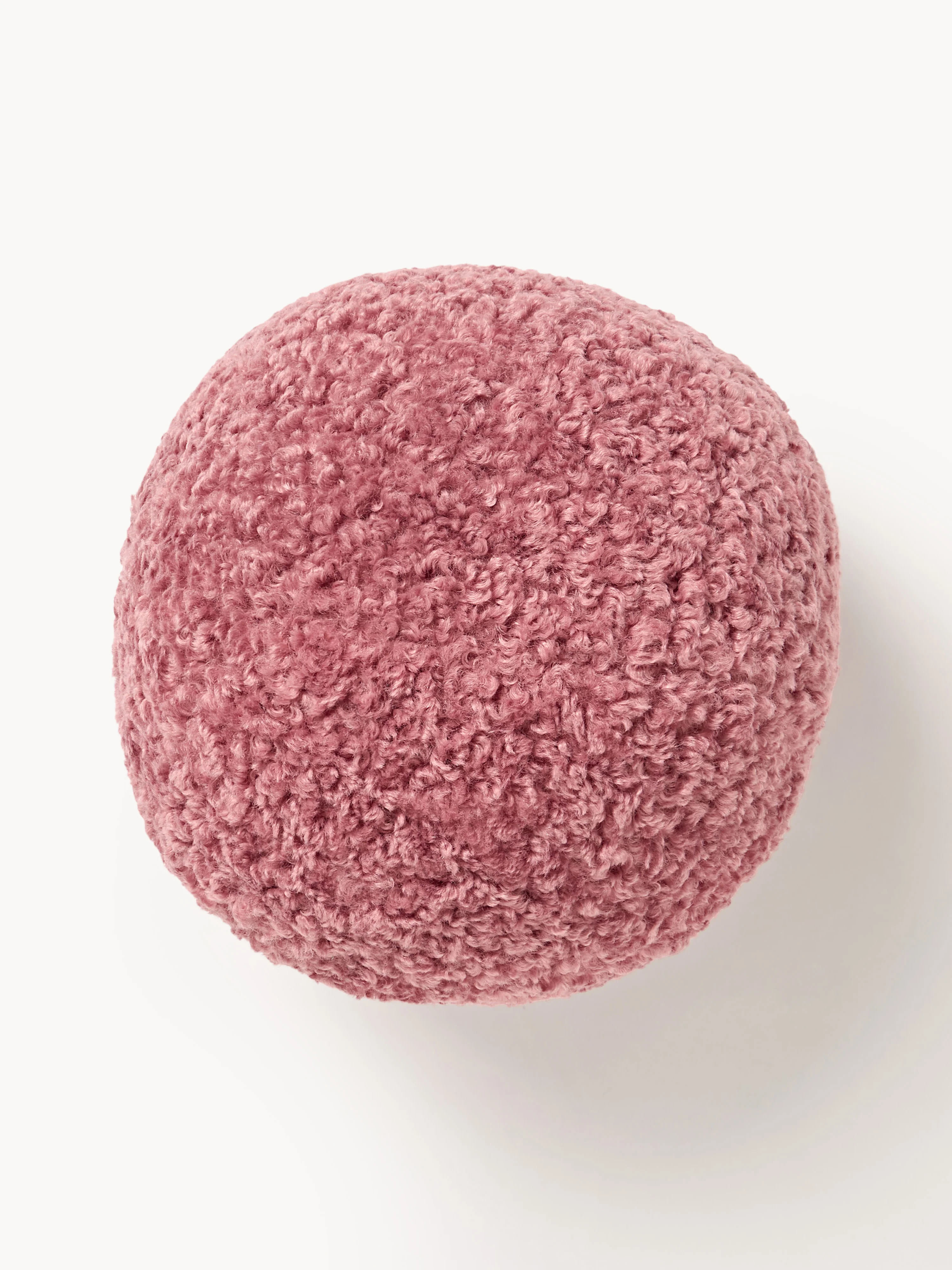 Rond teddy kussen Dotty