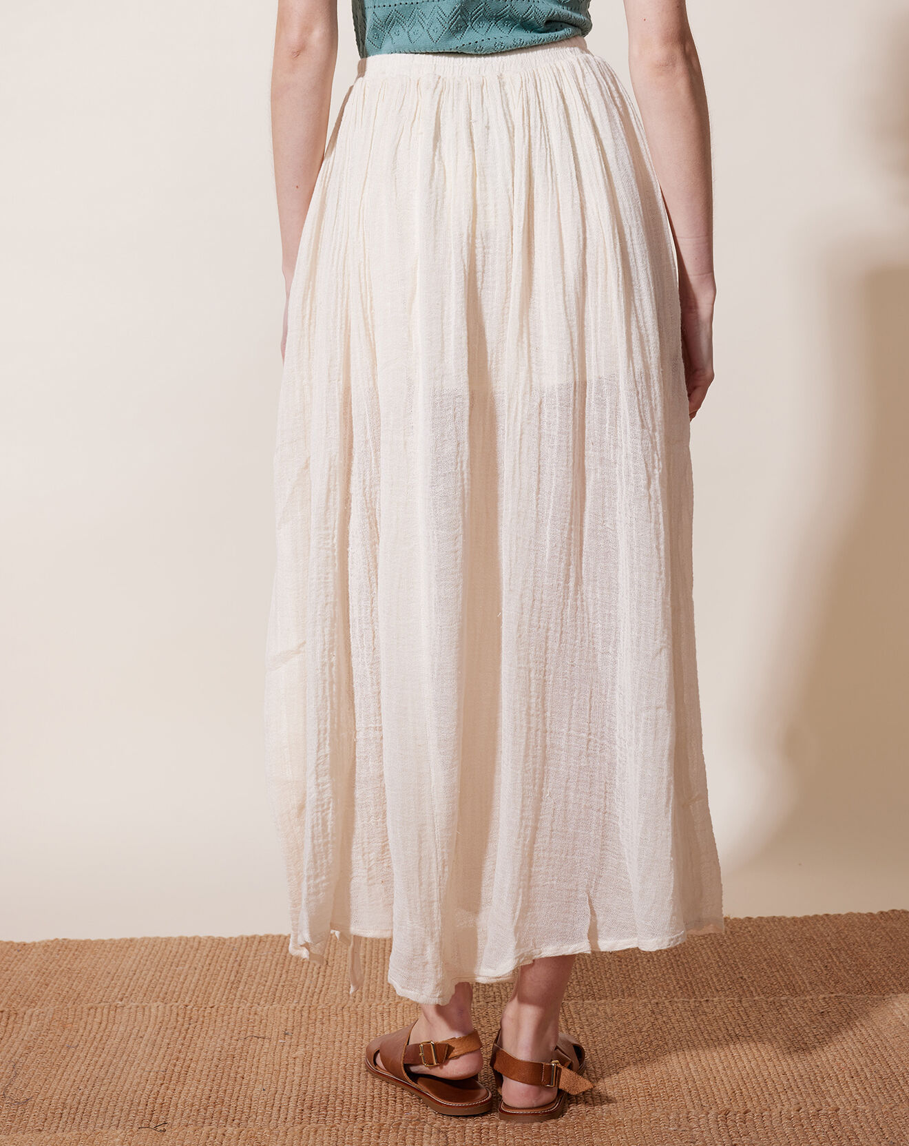 Louizon Jupe en Lin & Coton Yosaley écrue