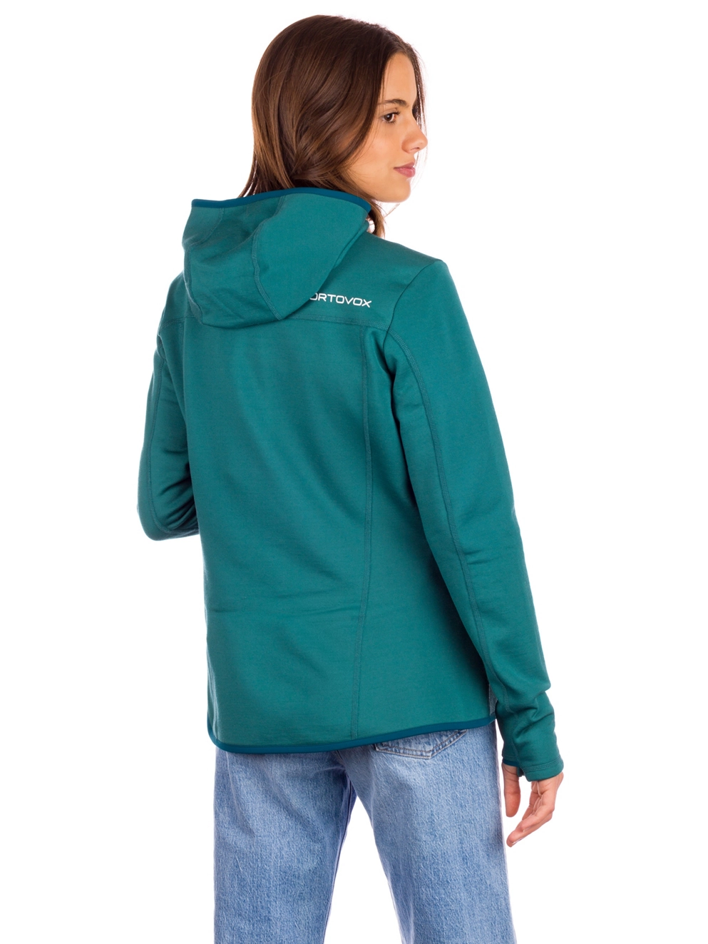 Ortovox Hooded Fleece Jacket pacific green