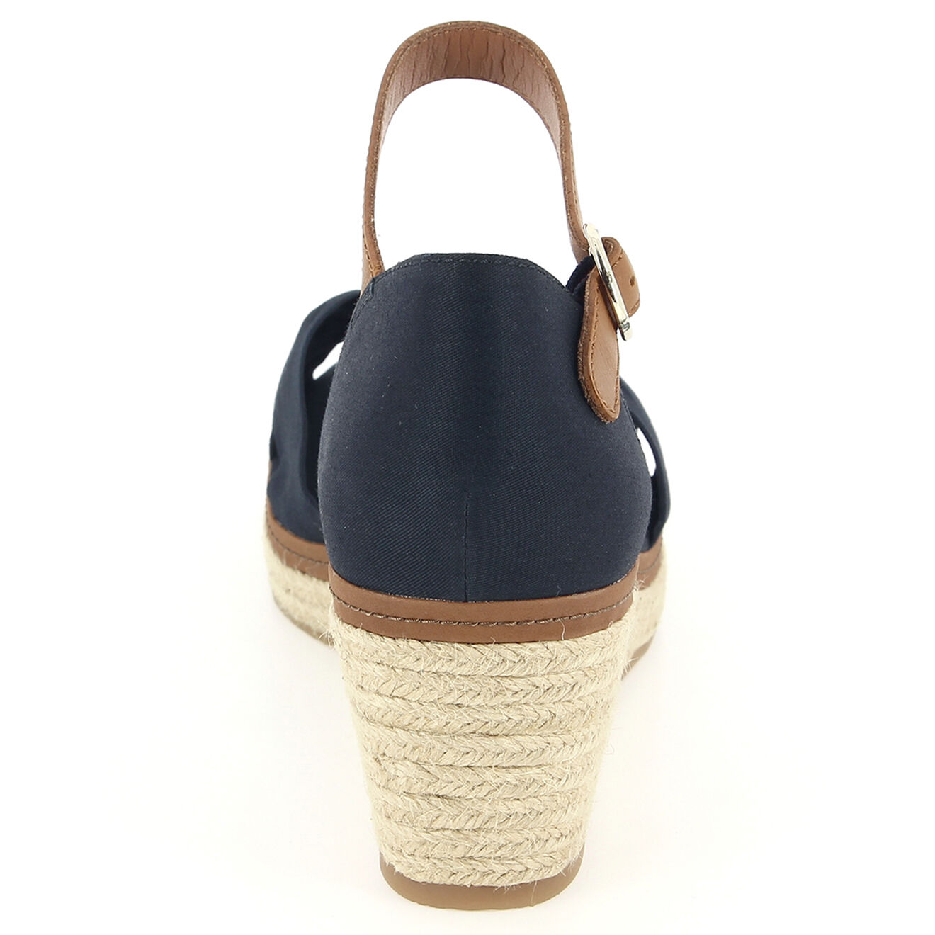 Tommy Hilfiger Sandales compensées Iconic Elena bleu marine - Talon 6 cm