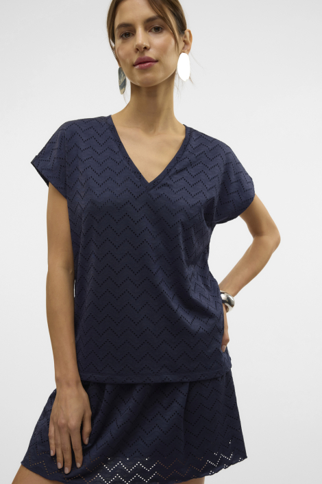 Vero Moda blauwe dames t-shirt