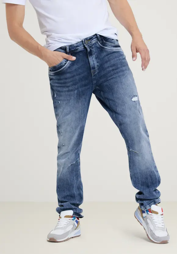 Regular Fit Jeans - real blue heavy random wash