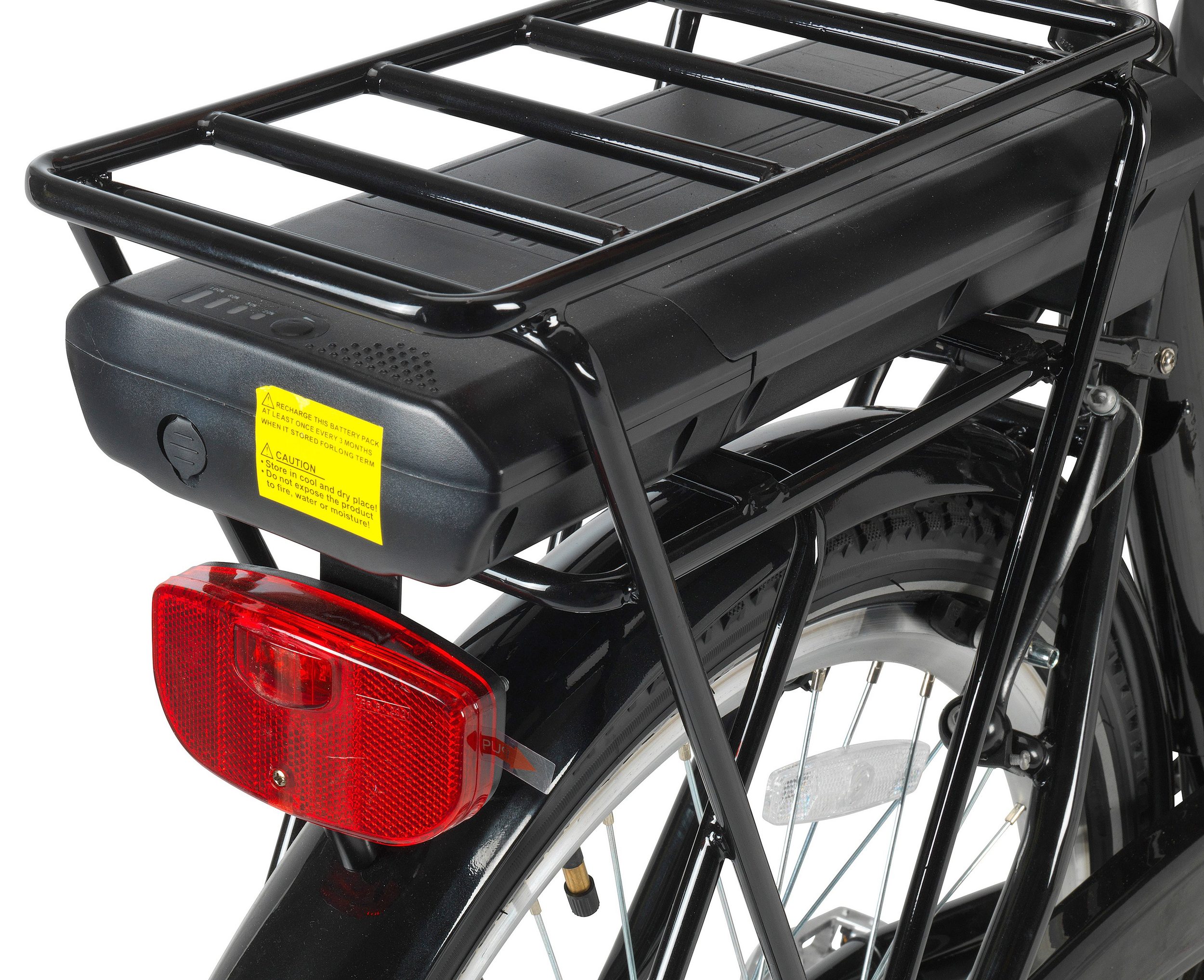 GreenStreet Elektrolastenfahrrad E-Cargo 250 W 24 Zoll schwarz
