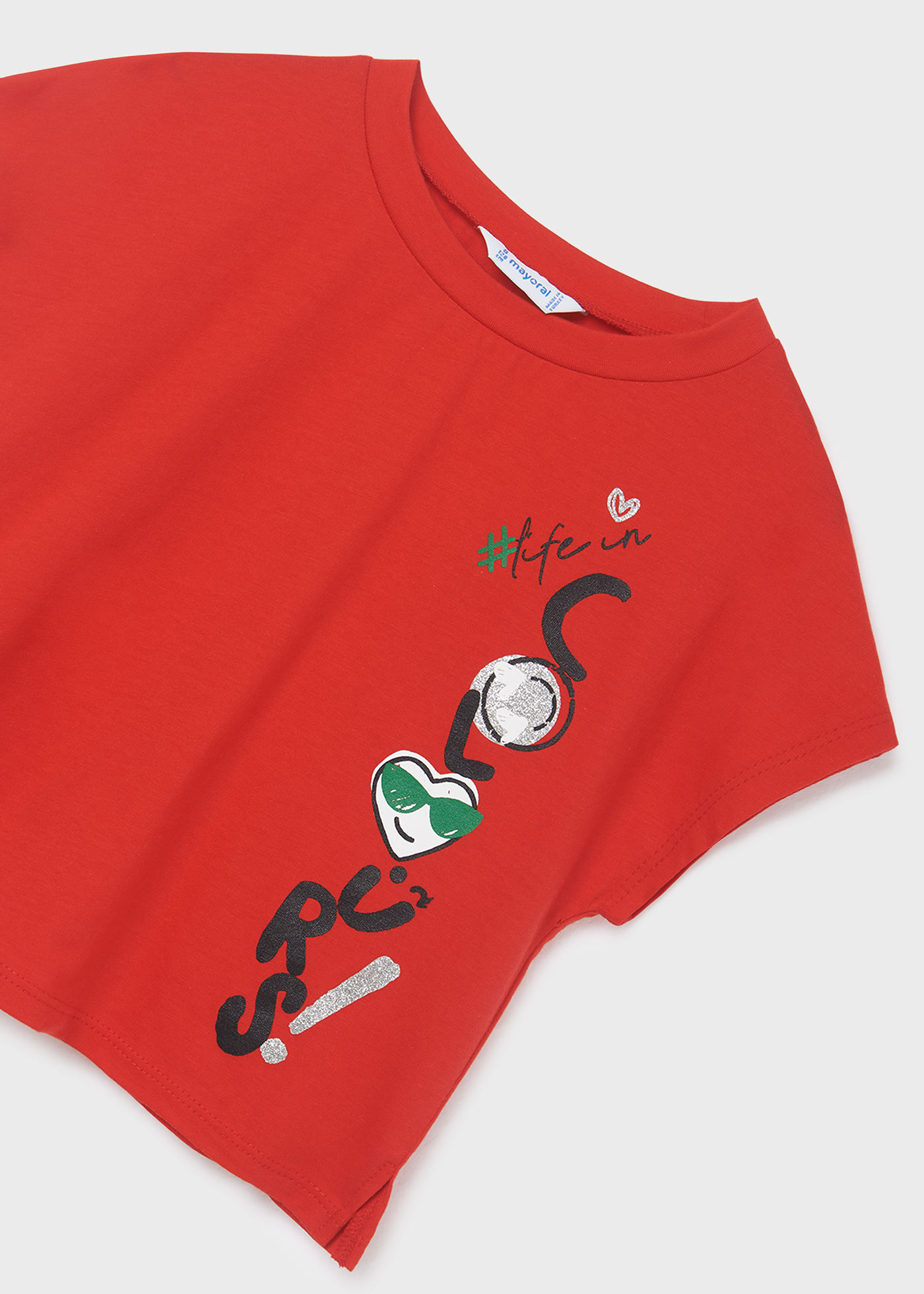 Conjunto de duas peças com estampa para meninas