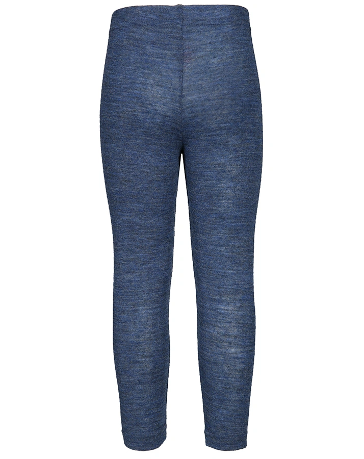 Woll-Leggings ESSENTKids in graublau melange