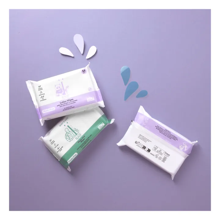 Naïf Natural Skincare Lingettes biodégradables - Set de 8