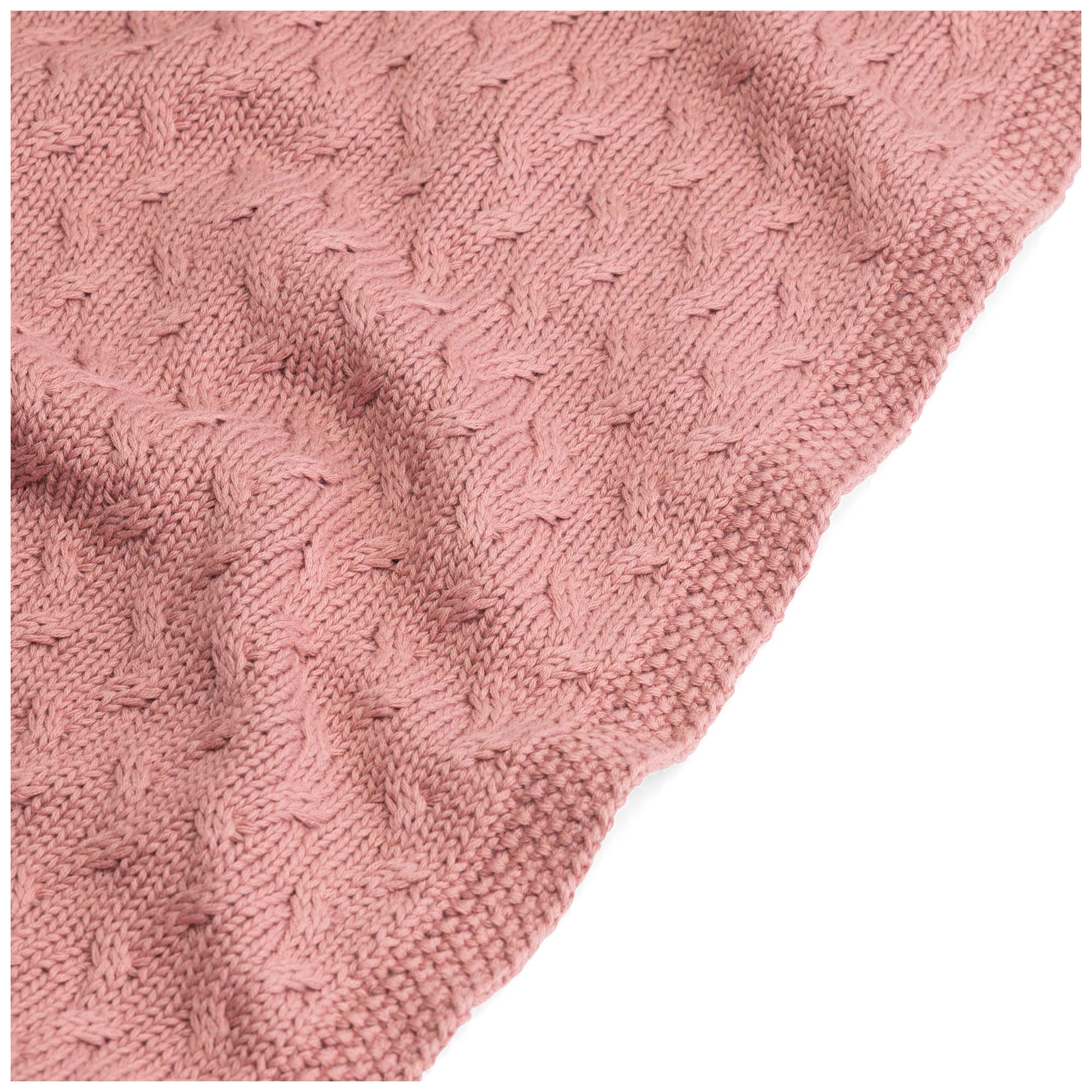 Prénatal ledikantdeken kabel roze