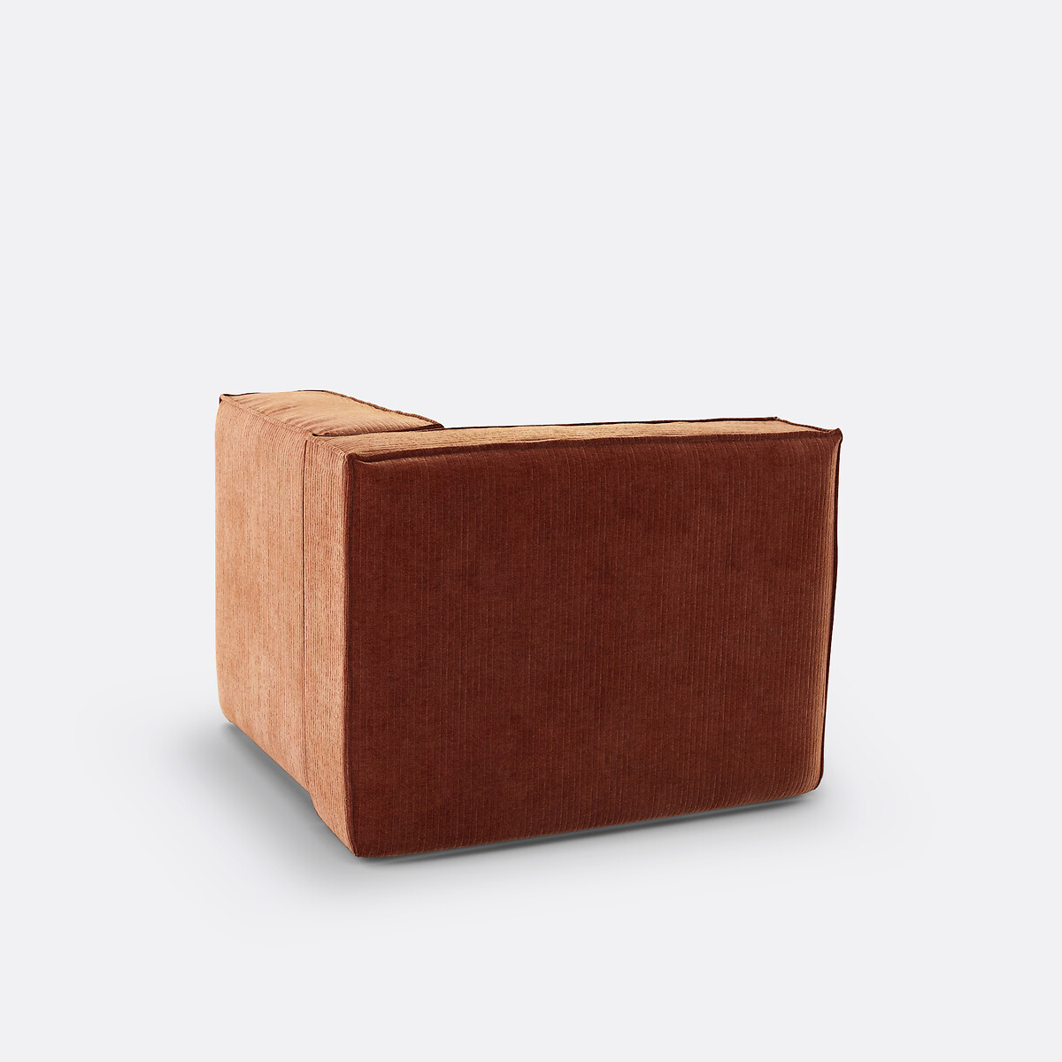 LA REDOUTE INTERIEURS<br>Sofá modular de canto, veludo cotelê vintage, Seven