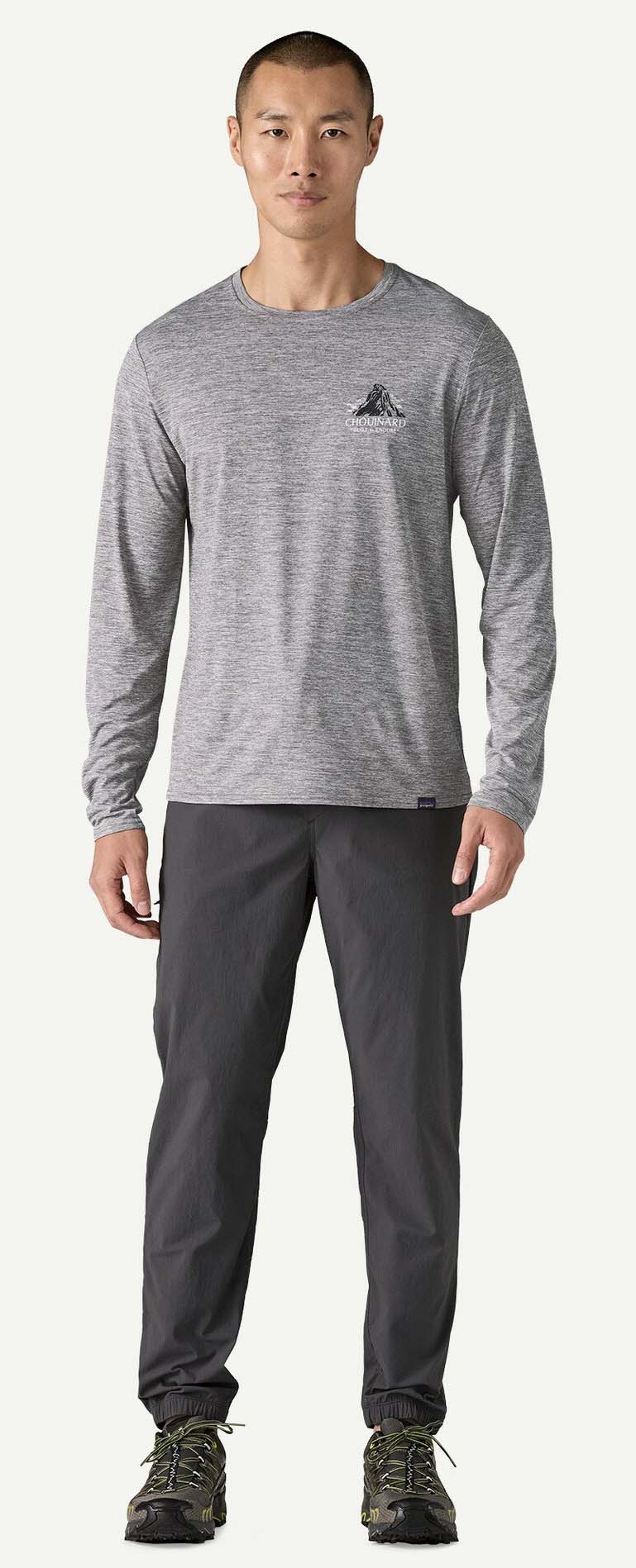 L/S Capilene Cool Daily Graphic Shirt Herre Chouinard Crest: Feather Grey
