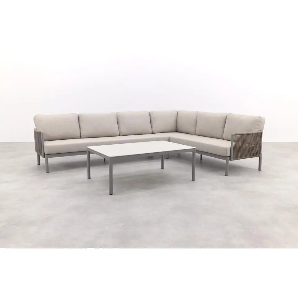 VDG Sierra hoek loungeset - Naturel/Grijs