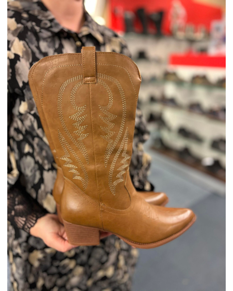 Cowboy boots lang cognac
