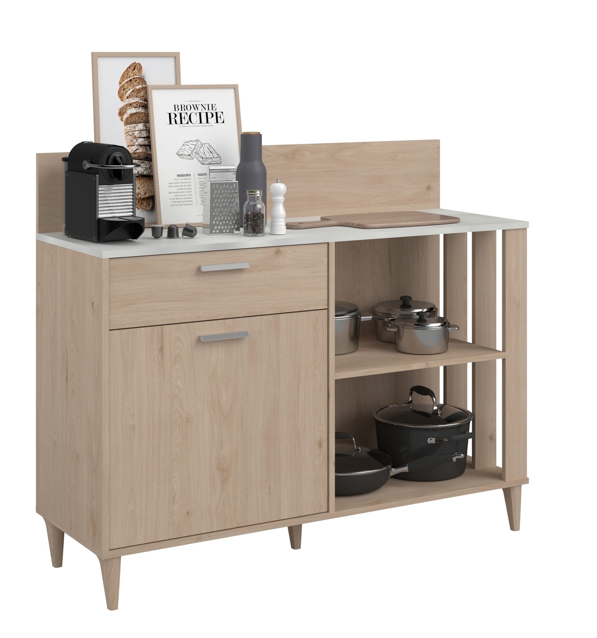 Parisot Beistellschrank GALA 12 Jackson Eiche NB ca. 120x100x41 cm