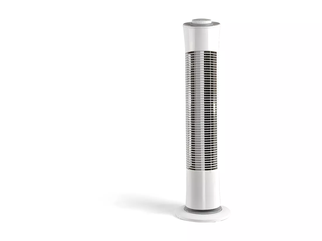 Livoo Ventilateur colonne 77cm 45w 3 vitesses blanc - dom384w