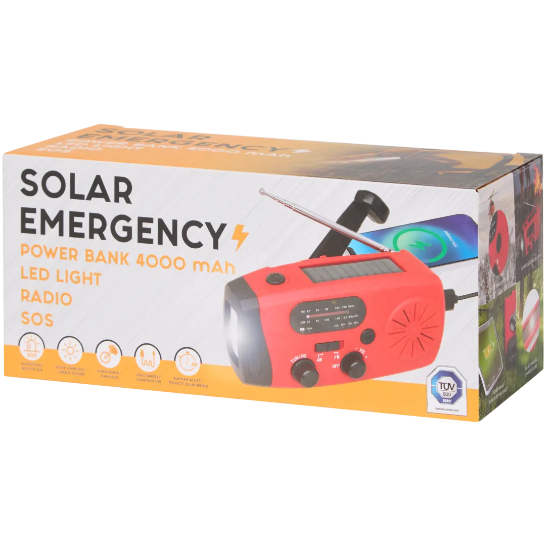 Solar noodradio 28 x 12 cm