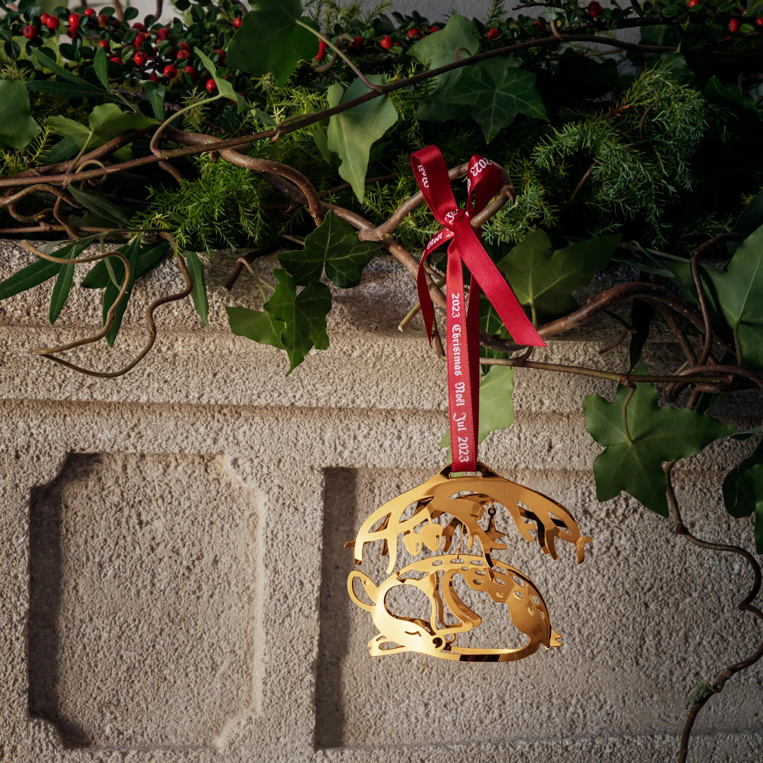Georg Jensen  CC 2023 Sovende Dådyr juleuro - forgyldt
