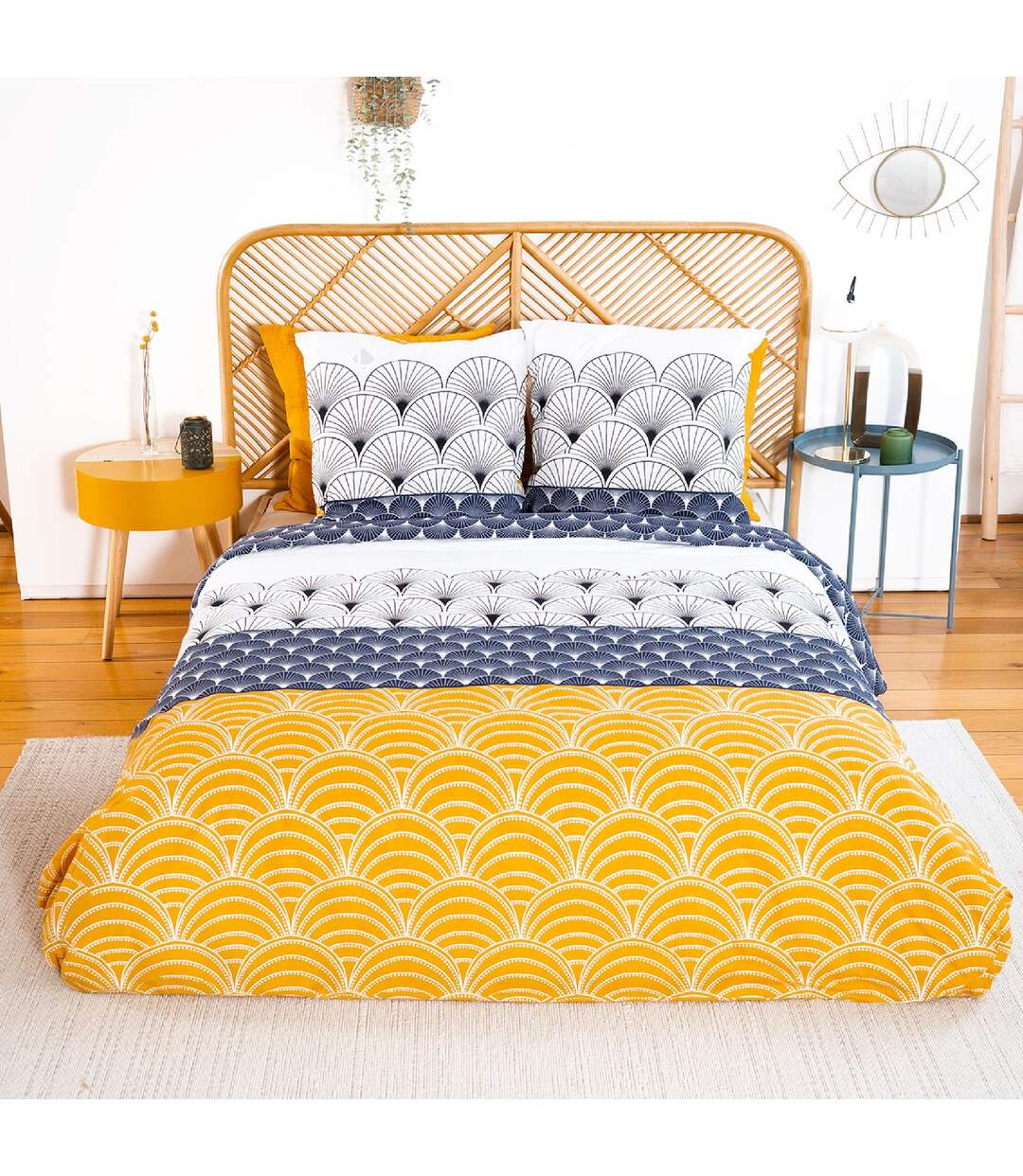 Parure de lit 260x240 cm coton KERITA multicolore