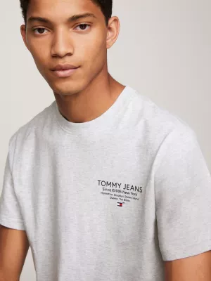 Camiseta Essencial Slim Fit com Estampa de Logo