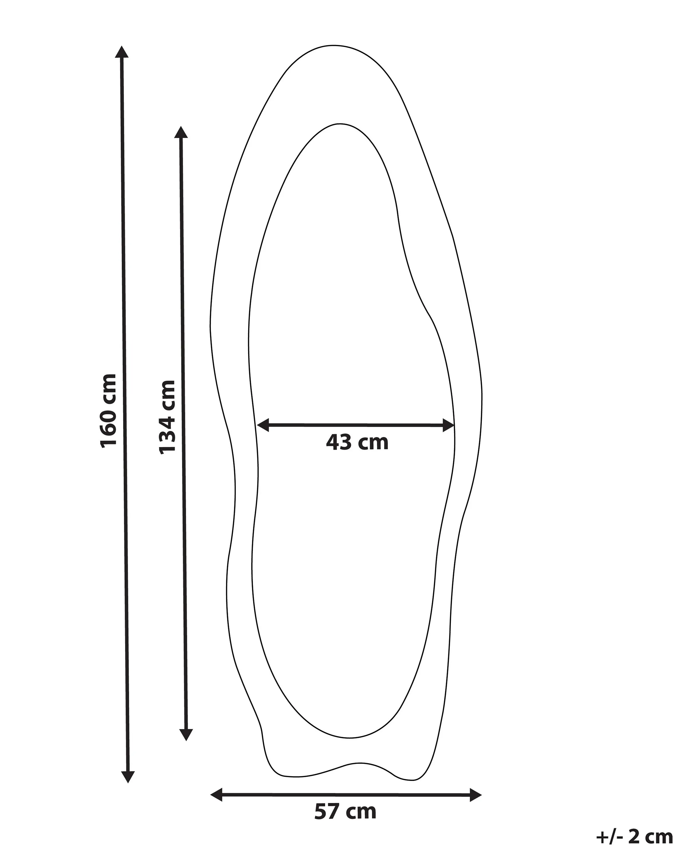 Wandspiegel REIGNY 57 cm 160 cm Fluweel Olijfgroen