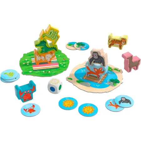 HABA 306068 Meine ersten Spiele Tier auf Tier Junior