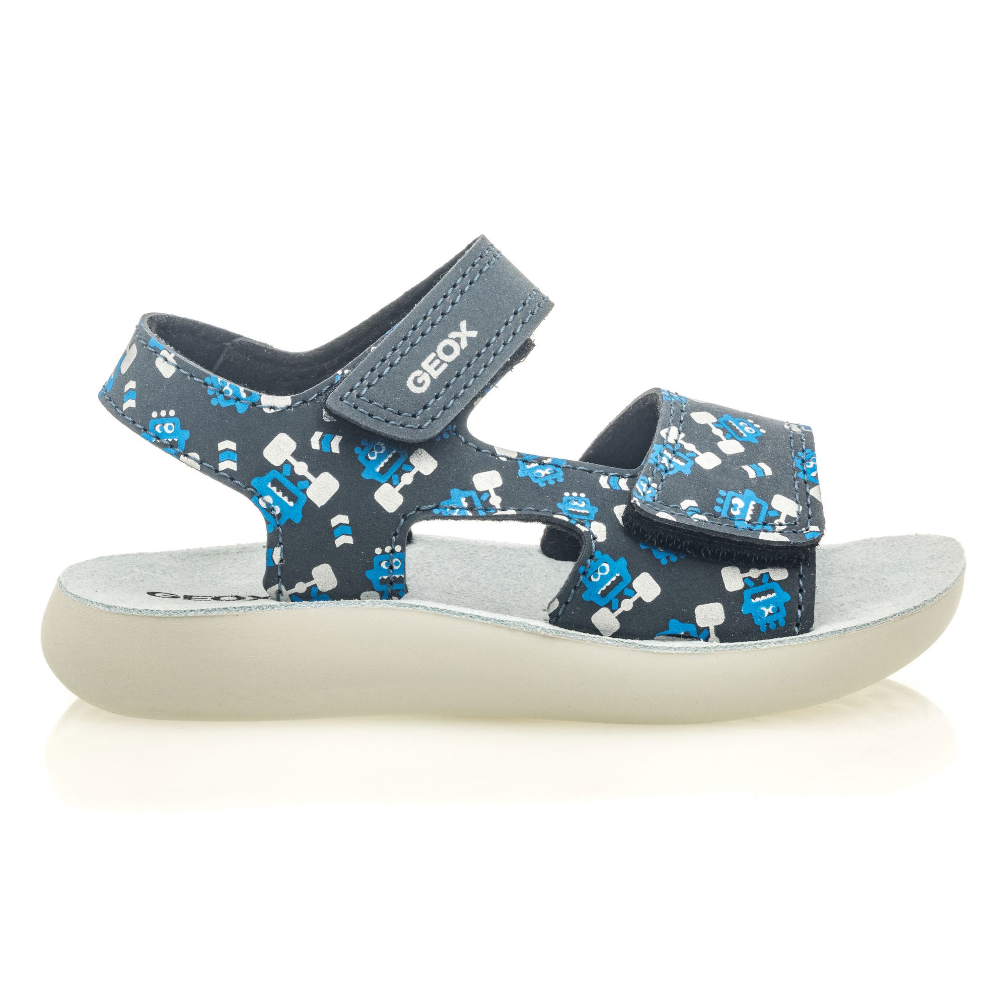 Mules semelle liège Garçon bleu marine