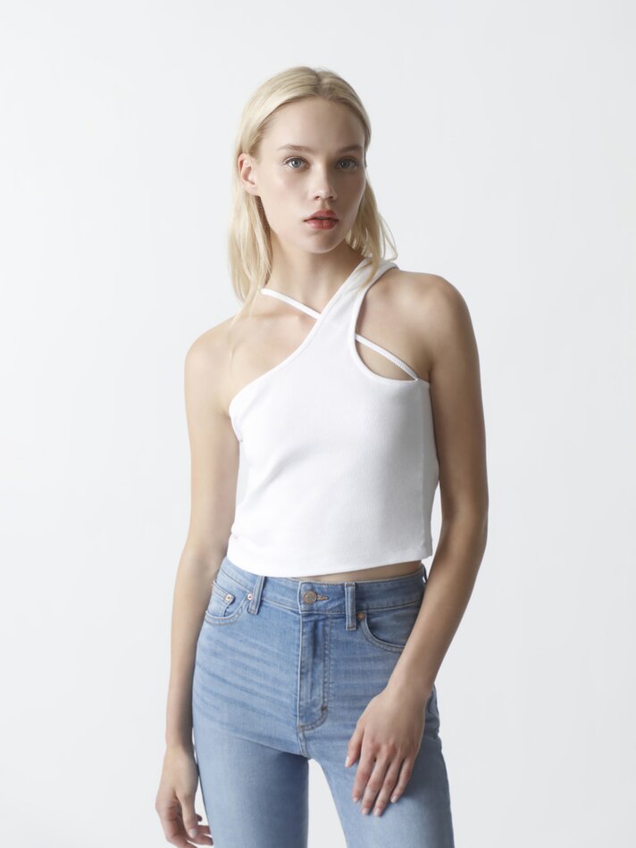 Calça jeans skinny de cintura alta - Índigo