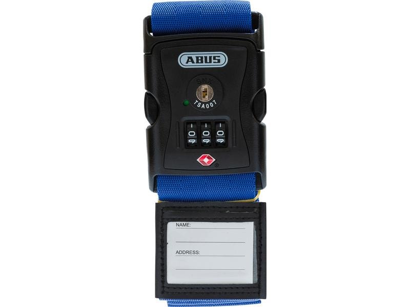 Abus Reiseschloss Kofferband 620TSA/192 Blau Gepäcksicherung auf Reisen