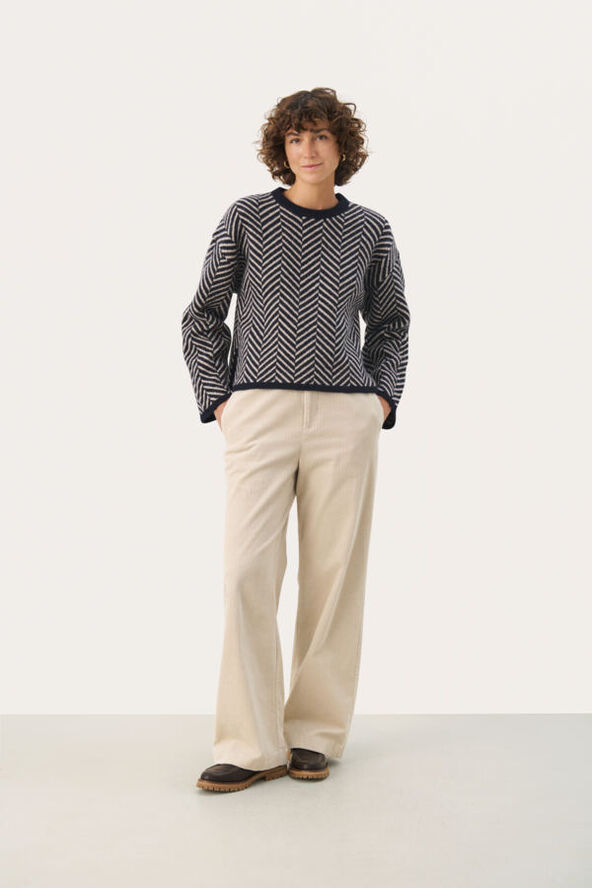 Part Two LeslyPW PU Navy jacquard