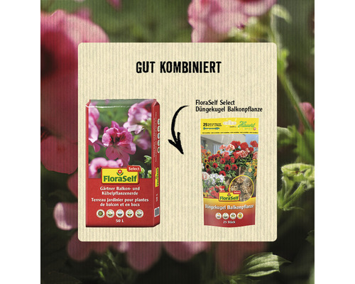 FloraSelfSelect balkonplantenmestballen, 25 stuks