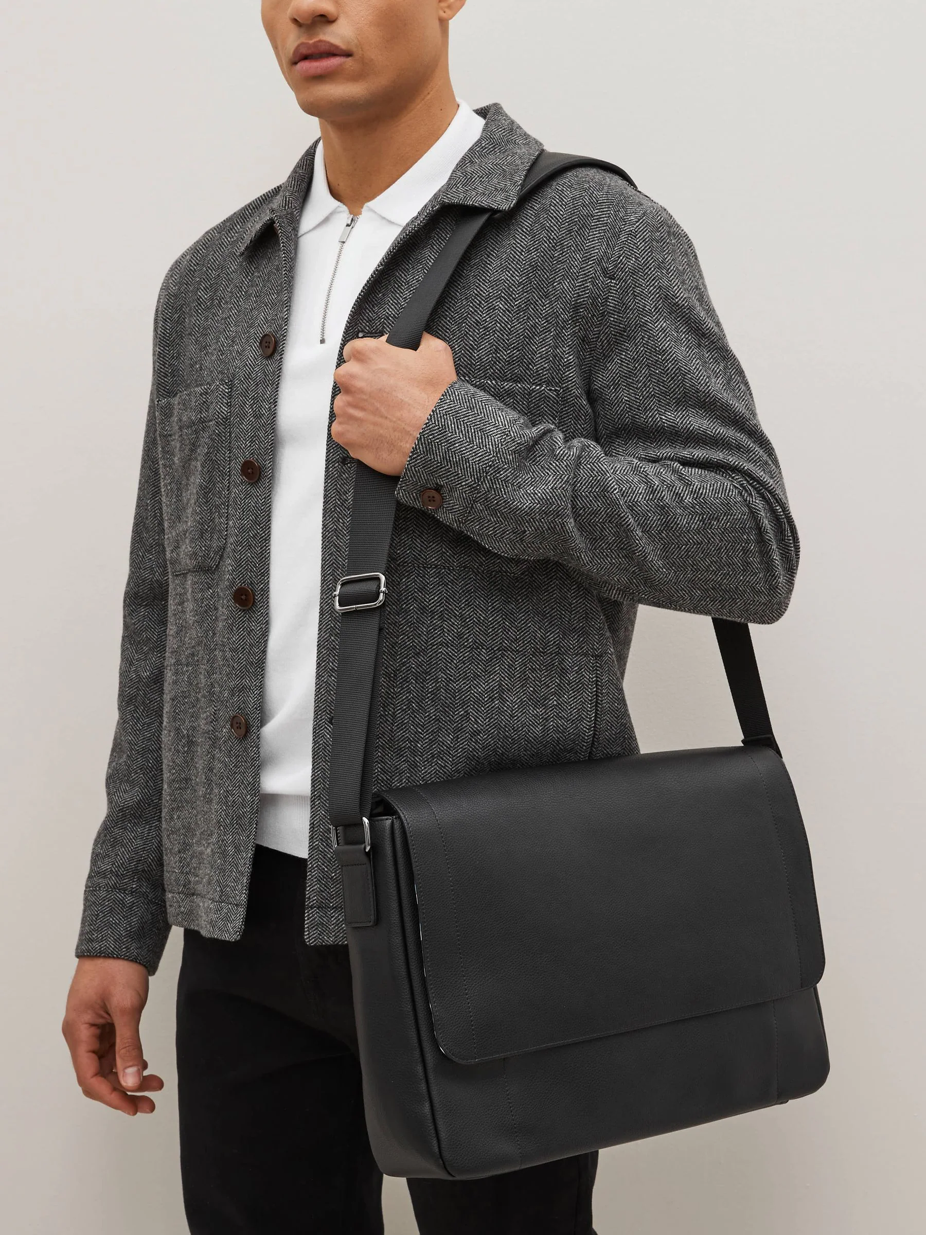 Zwart - Messenger-tas