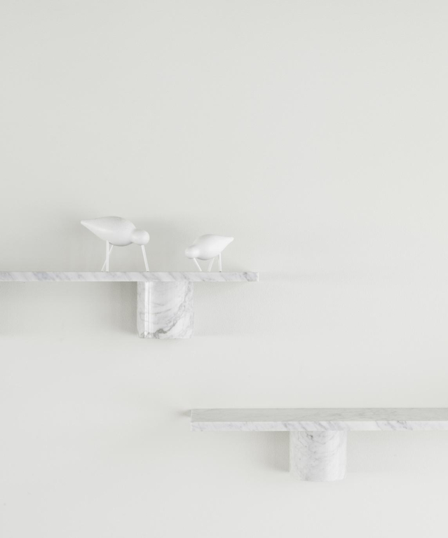 Normann Copenhagen Sten wandplank 80 Black Marble