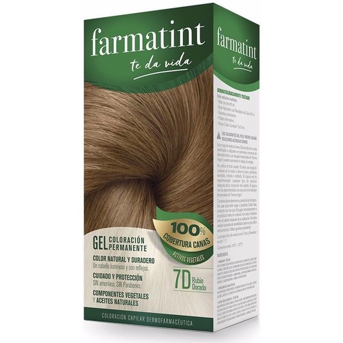 Farmatint - Gel Coloración Permanente 7d-rubio Dorado