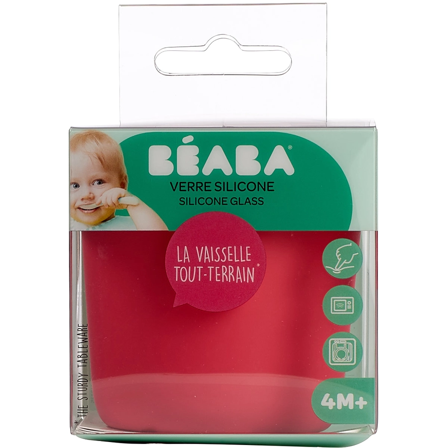 BEABA® Silikonbecher in rosa