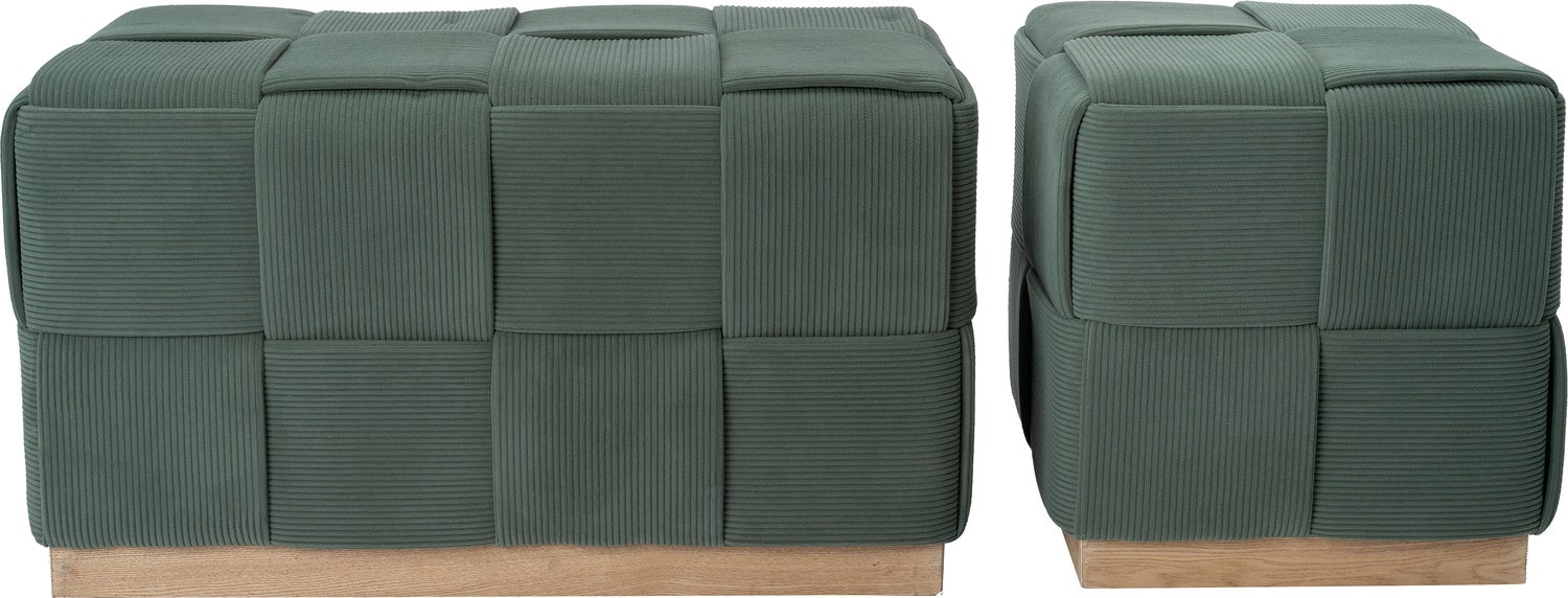 Intratuin poef Eb groen 45 x 45 x 45 cm