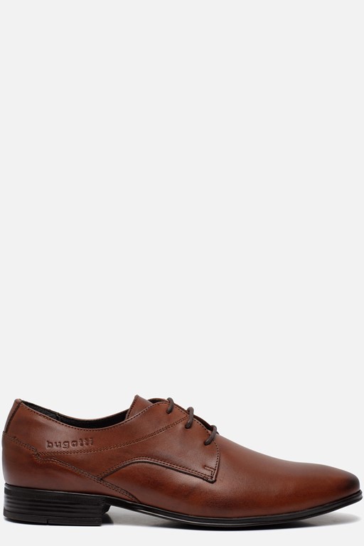 Bugatti Mevit Veterschoenen cognac Leer