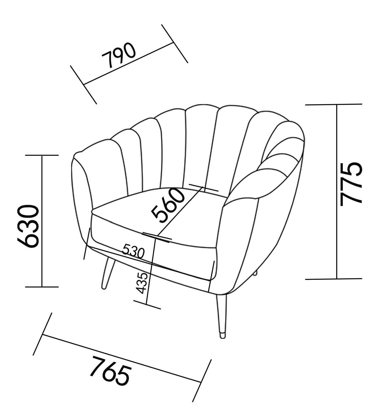 CASAVANTI Cocktailsessel NIQUOLE weiß
