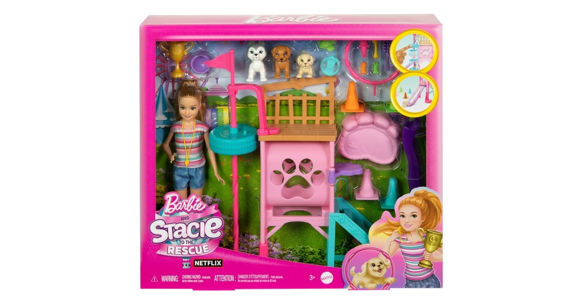 BarbieFamily & Friends - Stacie's Puppy Playground Pop