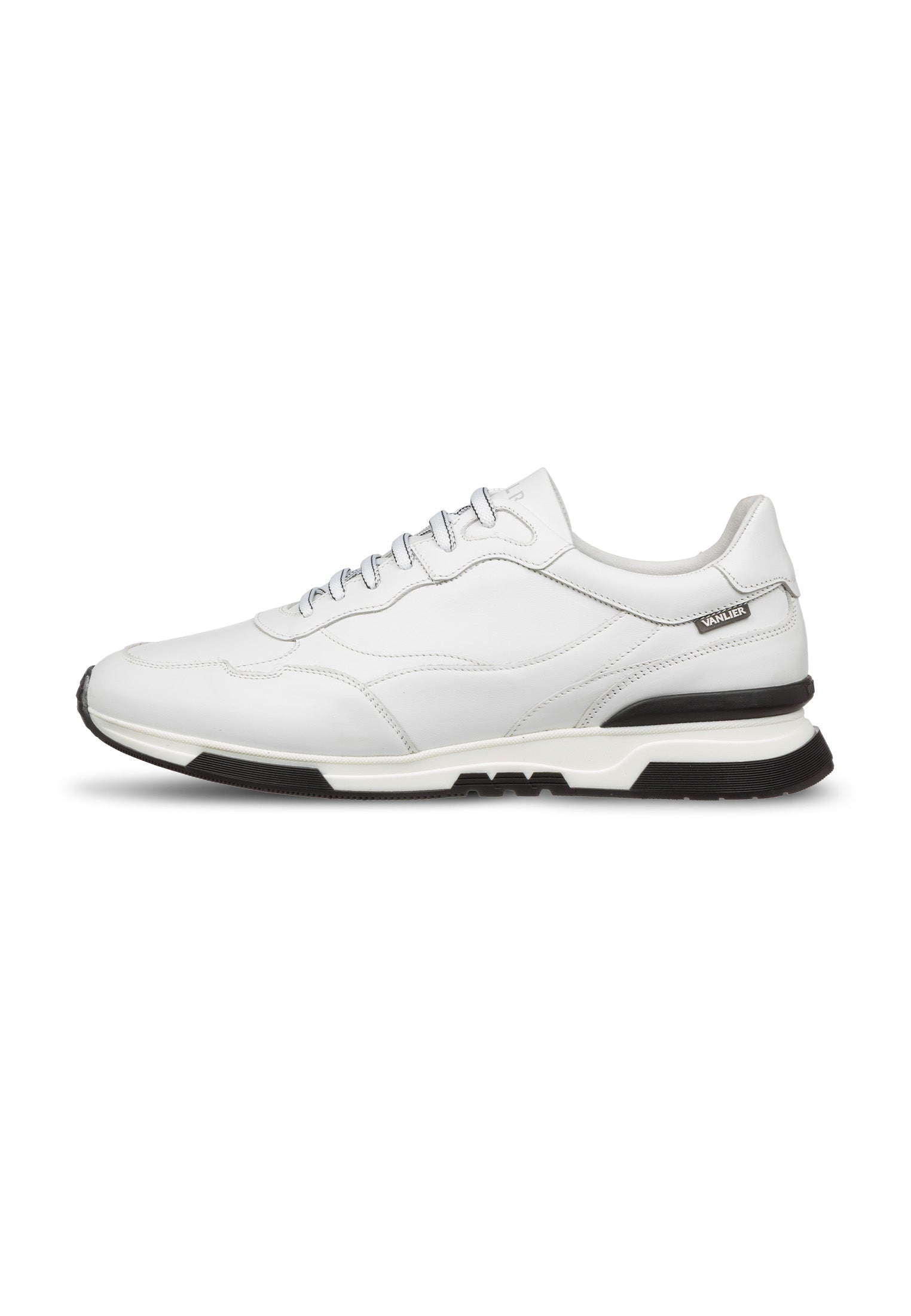 Wit gladleren Romeo sneaker