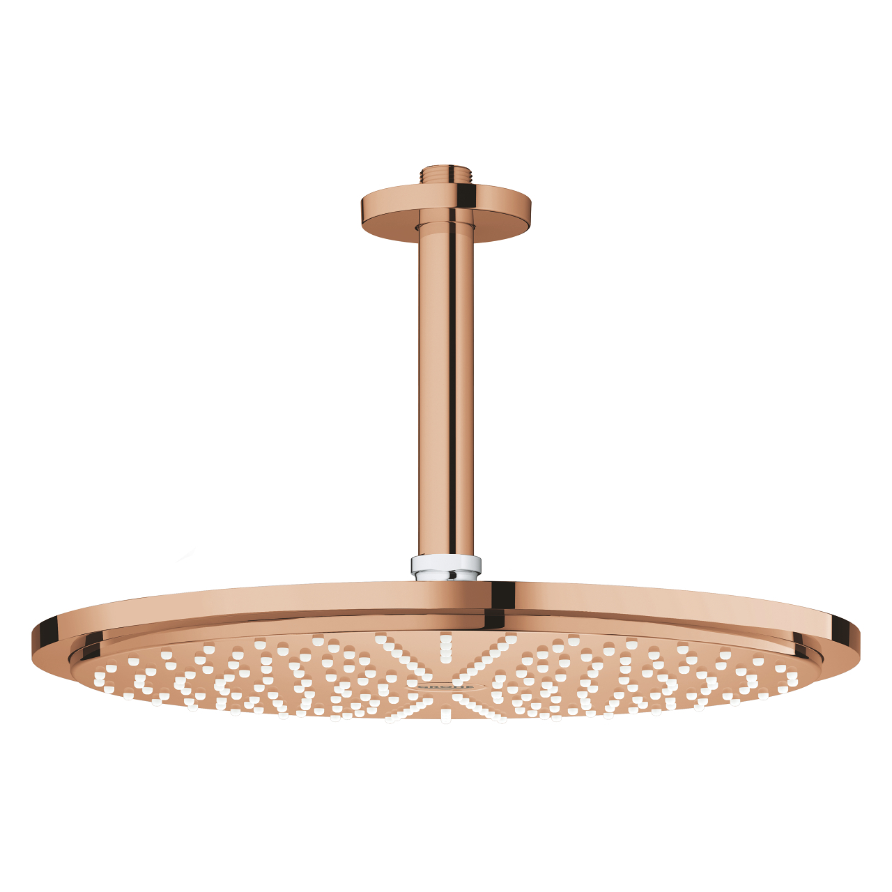 Grohe Rainshower hoofddouche met douchearm plafond warm sunset