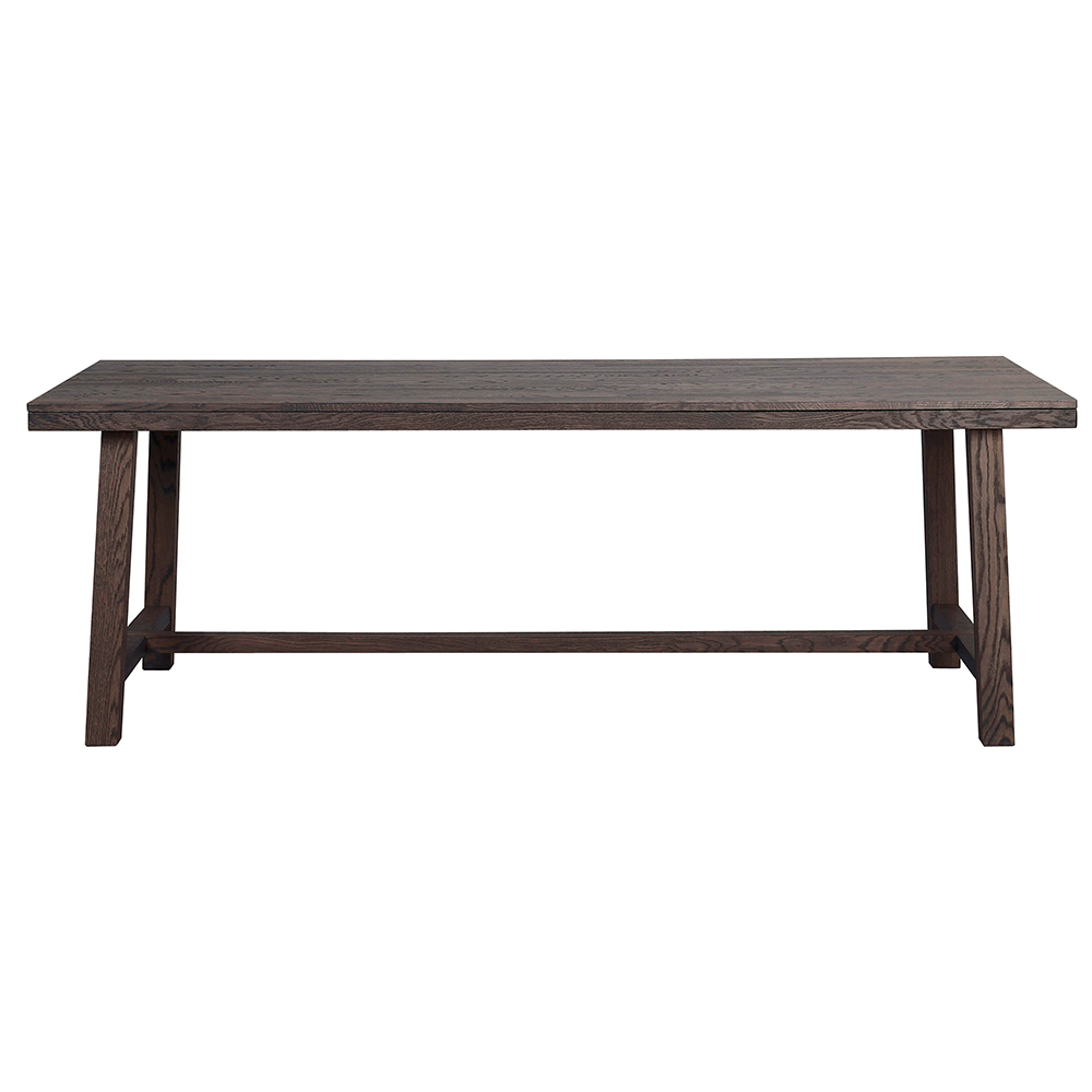 Eettafel Brooklyn Donkerbruin verlengbaar 220 x 95 cm