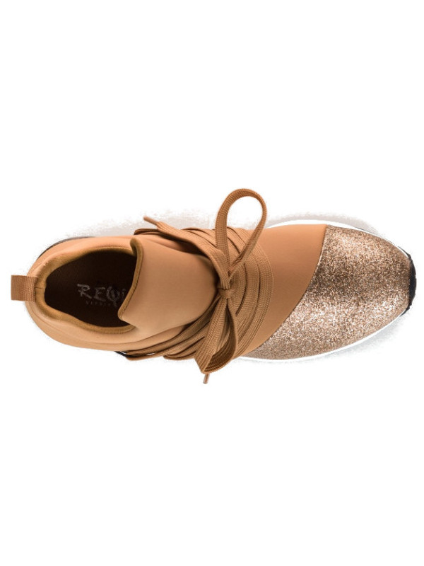 Baskets ILAN lycra Camel - Reqins