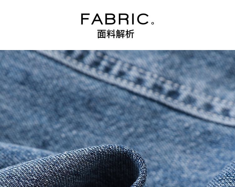 Supernova - Denim midi-jurk met lange mouwen en capuchon
