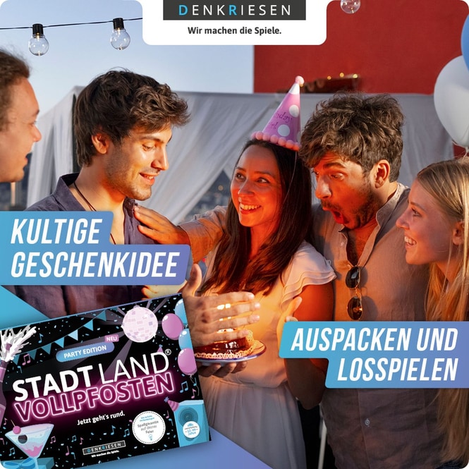 Stadt Land® Vollpfosten - Party Edition - Jetzt geht’s rund